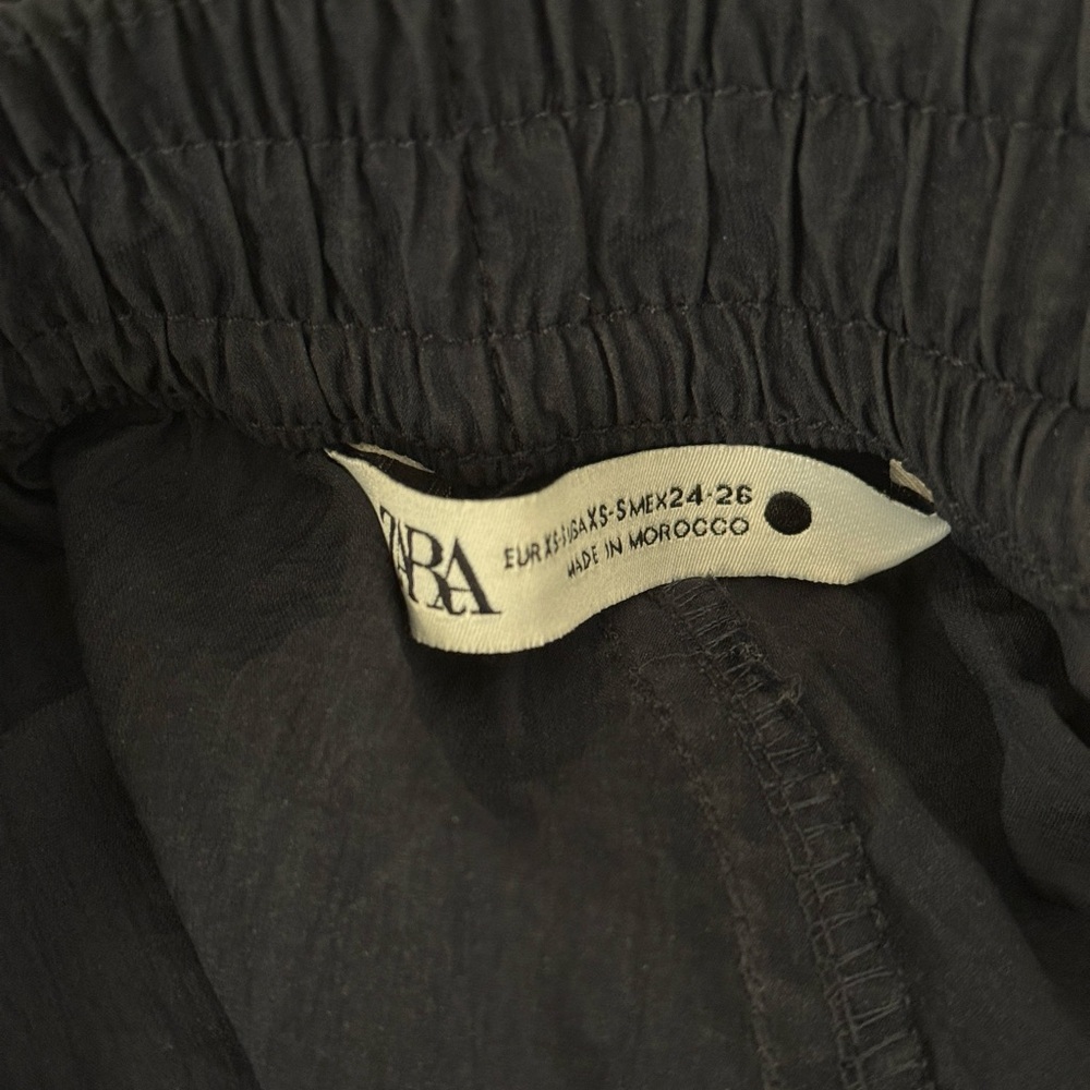 Zara Navy Blue Parachute Cargo Pants size XS/S - Picture 3 of 6